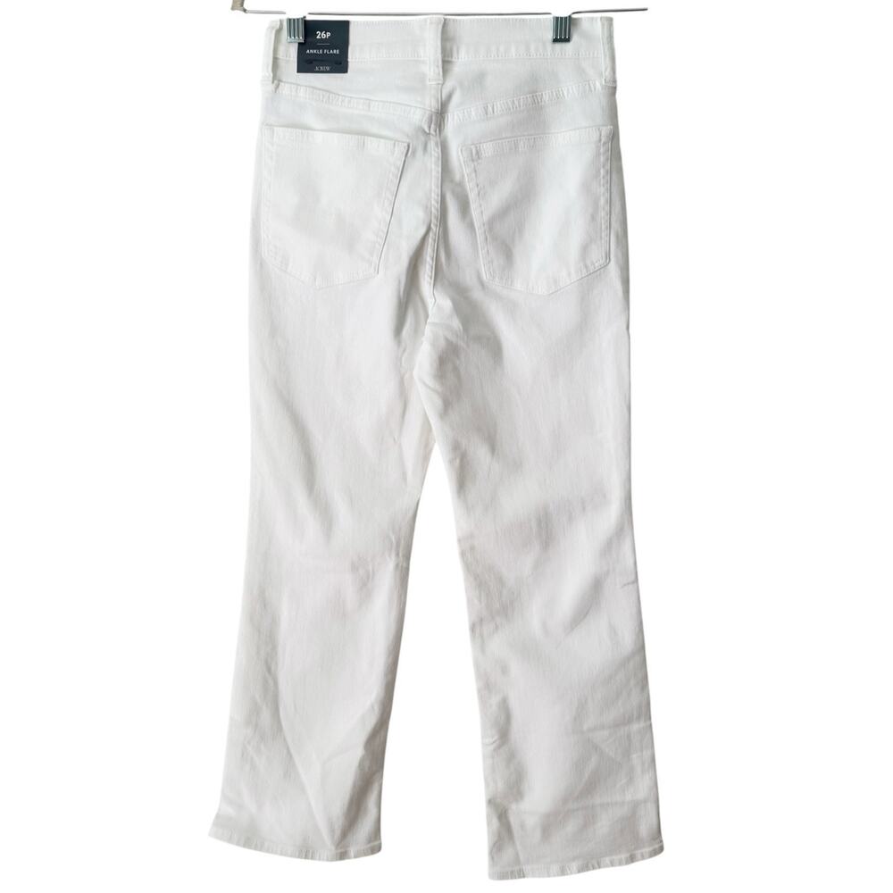 NWT J. Crew White Ankle Flare Jeans Women’s Size 26 Petite - Picture 2 of 7